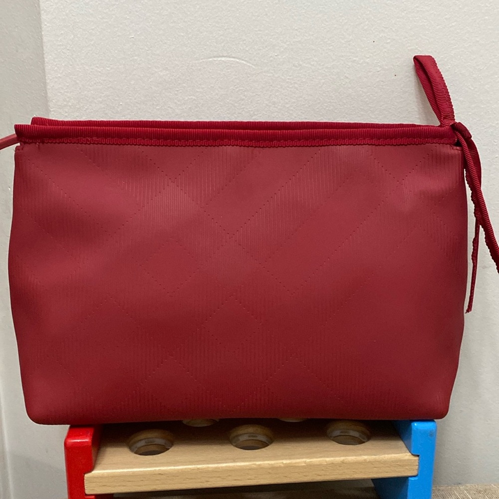Pre owned Burberry Red Cosmetic Pouch